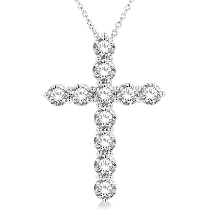 Rhea Willow Cross Diamond Fashion Pendant