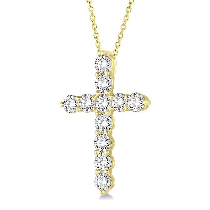 Mallow Starling Cross Diamond Fashion Pendant