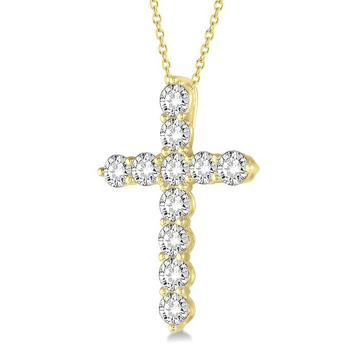 Zaira Helios Cross Diamond Fashion Pendant