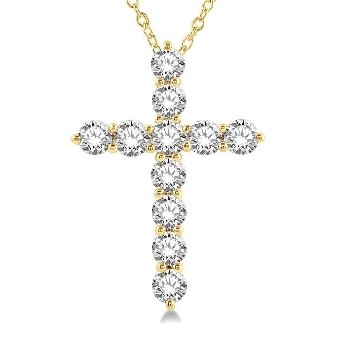 Cinder Celestia Cross Diamond Fashion Pendant