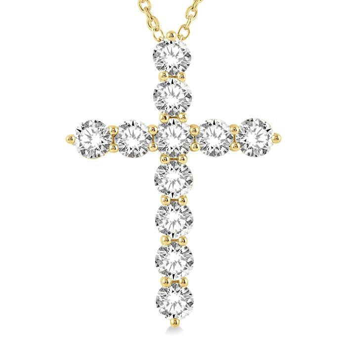 Thalia Aster Cross Diamond Fashion Pendant