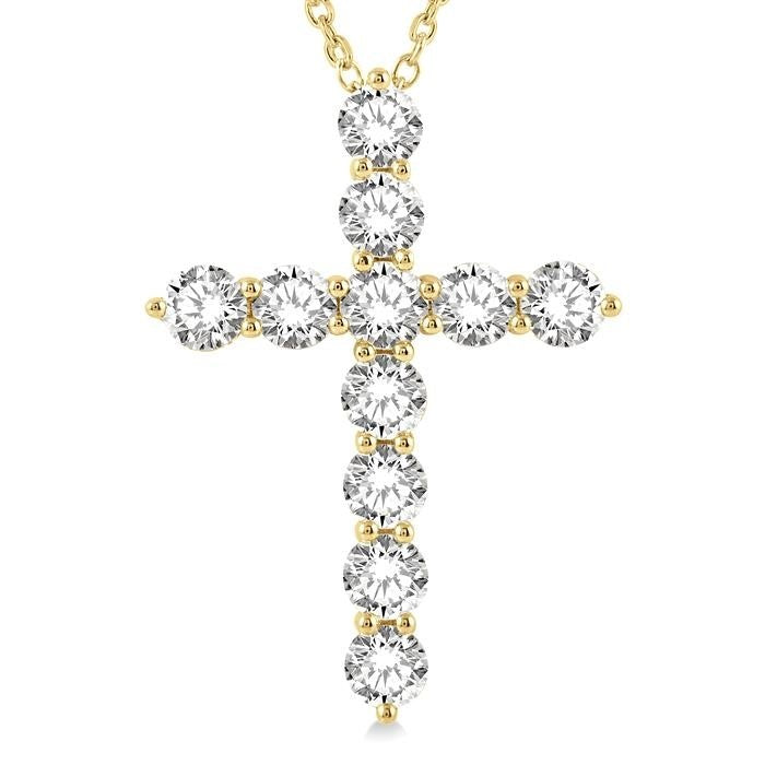 Thalia Aster Cross Diamond Fashion Pendant