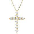 Hera Dahlia Cross Diamond Fashion Pendant