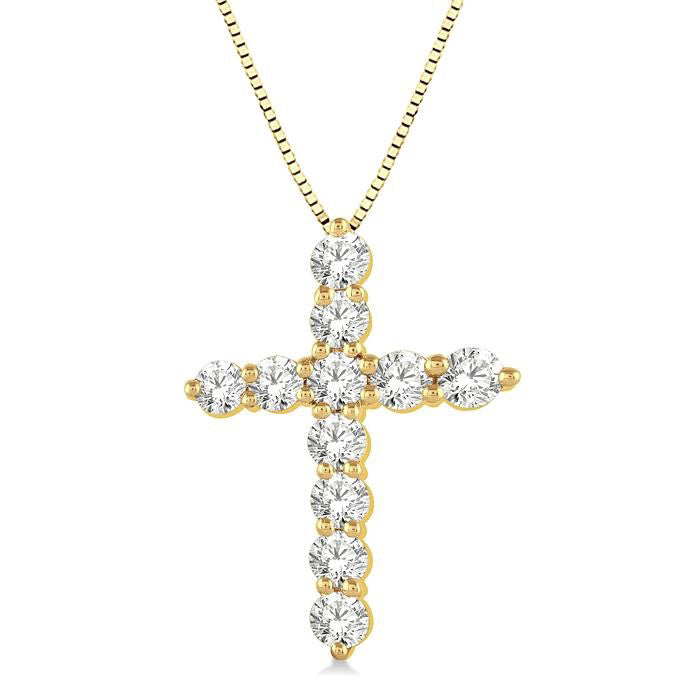 Hera Dahlia Cross Diamond Fashion Pendant