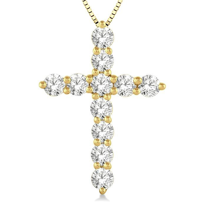 Hera Dahlia Cross Diamond Fashion Pendant