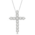 Lilith Orchid Cross Diamond Fashion Pendant