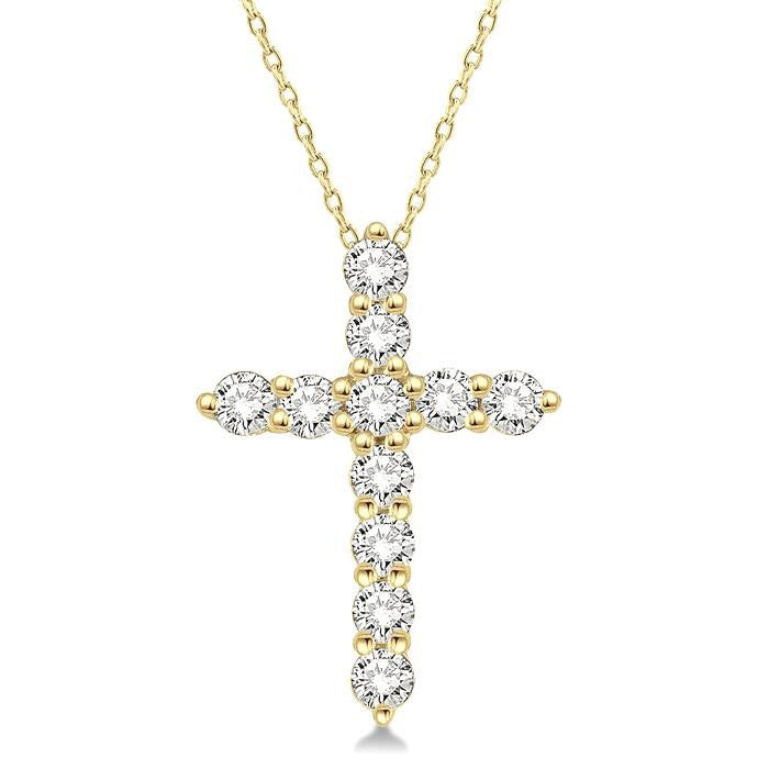 Élan Gala Cross Diamond Fashion Pendant
