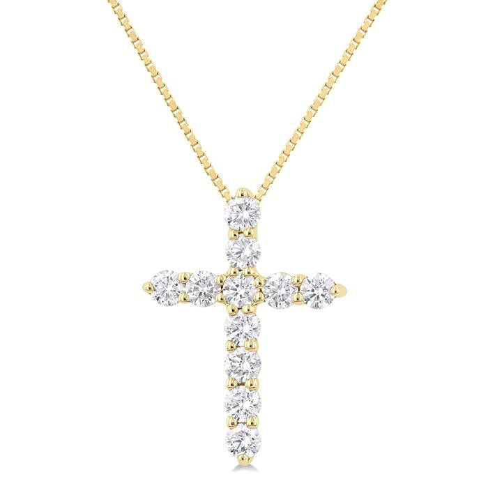 Victoire Wynn Cross Diamond Fashion Pendant