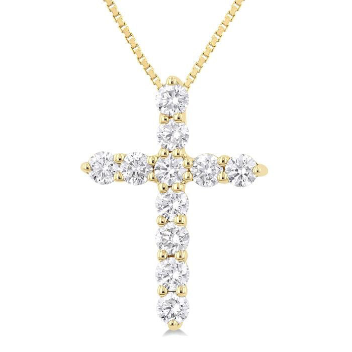 Victoire Wynn Cross Diamond Fashion Pendant