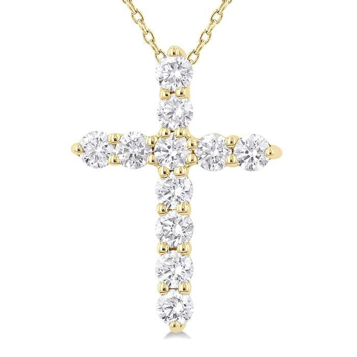 Wren Meadow Cross Diamond Fashion Pendant