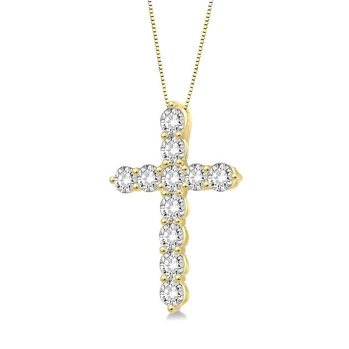 Evadne Tide Cross Diamond Fashion Pendant