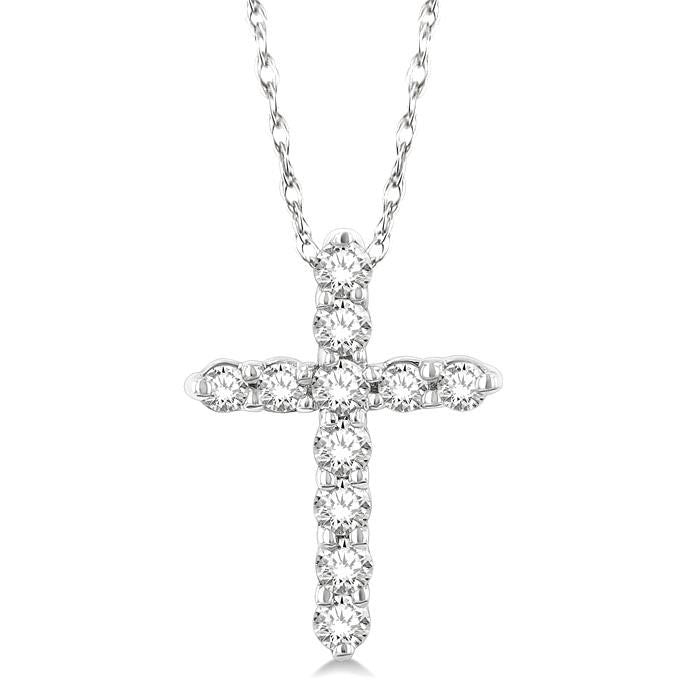 Halcyon Jasper Cross Diamond Fashion Pendant