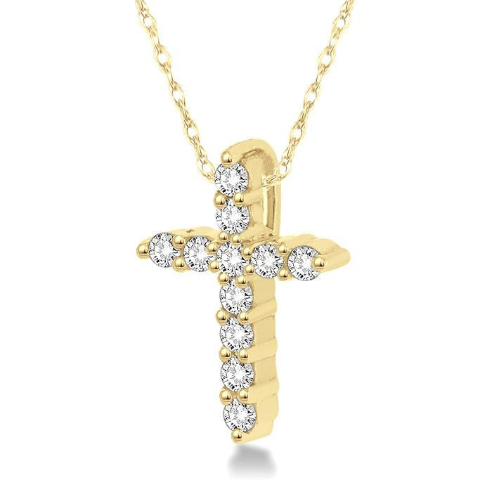 Xenia Gale Cross Petite Diamond Fashion Pendant
