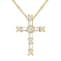 Poise Halcyon Cross Diamond Fashion Pendant