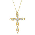 Yew Nerissa Cross Diamond Fashion Pendant