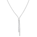 Quince Zaira Split Diamond Lariat Y Necklace