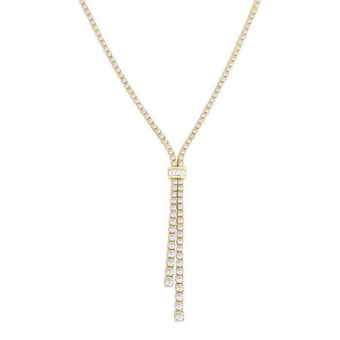 Cypress Selene Split Diamond Lariat Y Necklace