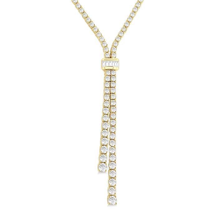 Cypress Selene Split Diamond Lariat Y Necklace