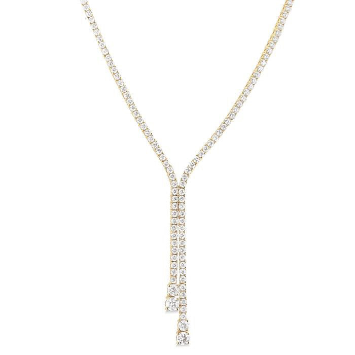Diamond Lariat Y Necklace
