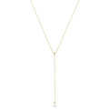 Pearl & Diamond Lariat Y Necklace