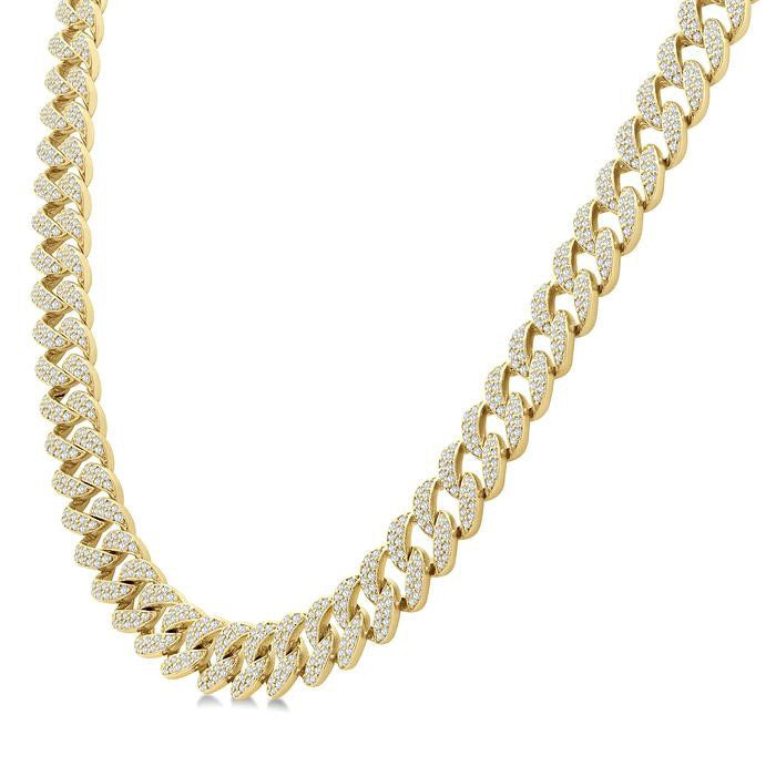 Curb & Cuban Diamond Fashion Necklace