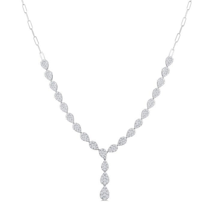 Shine Bright Pear Shape Diamond Fashion Necklace