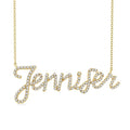 Script 'Jennifer' Diamond Name Necklace