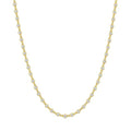 2 Ctw Bezel Set Round Cut Diamond Station Necklace in 14K Yellow Gold
