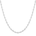 3 Ctw Bezel Set Round Cut Diamond Station Necklace in 14K White Gold