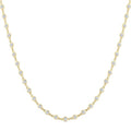 3 Ctw Bezel Set Round Cut Diamond Station Necklace in 14K Yellow Gold