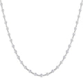3 Ctw Bezel Set Round Cut Diamond Station Necklace in Platinum