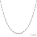 3 Ctw Bezel Set Round Cut Diamond Station Necklace in 14K White Gold