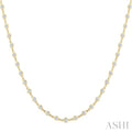 3 Ctw Bezel Set Round Cut Diamond Station Necklace in 14K Yellow Gold