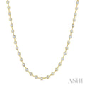 5 Ctw Bezel Set Round Cut Diamond Station Necklace in 14K Yellow Gold