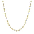 7 Ctw Bezel Set Round Cut Diamond Station Necklace in 14K Yellow Gold