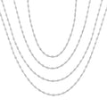 Artemis Allure Bezel Set Layered Diamond Necklace