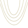 Bezel Set Layered Diamond Necklace