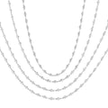 Ultramarine Ivy Bezel Set Layered Diamond Necklace