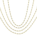 Galatea Meadow Bezel Set Layered Diamond Necklace