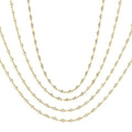 Galatea Meadow Bezel Set Layered Diamond Necklace