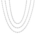 Galatea Quiana Bezel Set Layered Diamond Necklace