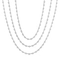 Galatea Quiana Bezel Set Layered Diamond Necklace