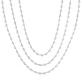 Sovereign Yew Bezel Set Layered Diamond Necklace