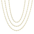 Wynn Bezel Set Layered Diamond Necklace