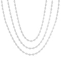 Aria Halcyon Bezel Set Layered Diamond Necklace