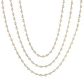 Maia Clover Bezel Set Layered Diamond Necklace