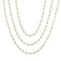 Juno Orchid Bezel Set Layered Diamond Necklace