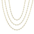 Juno Orchid Bezel Set Layered Diamond Necklace