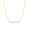 Mixed Shape Diamond Station Necklace