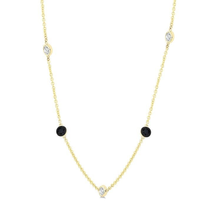 Bellona Diamond Station Necklace